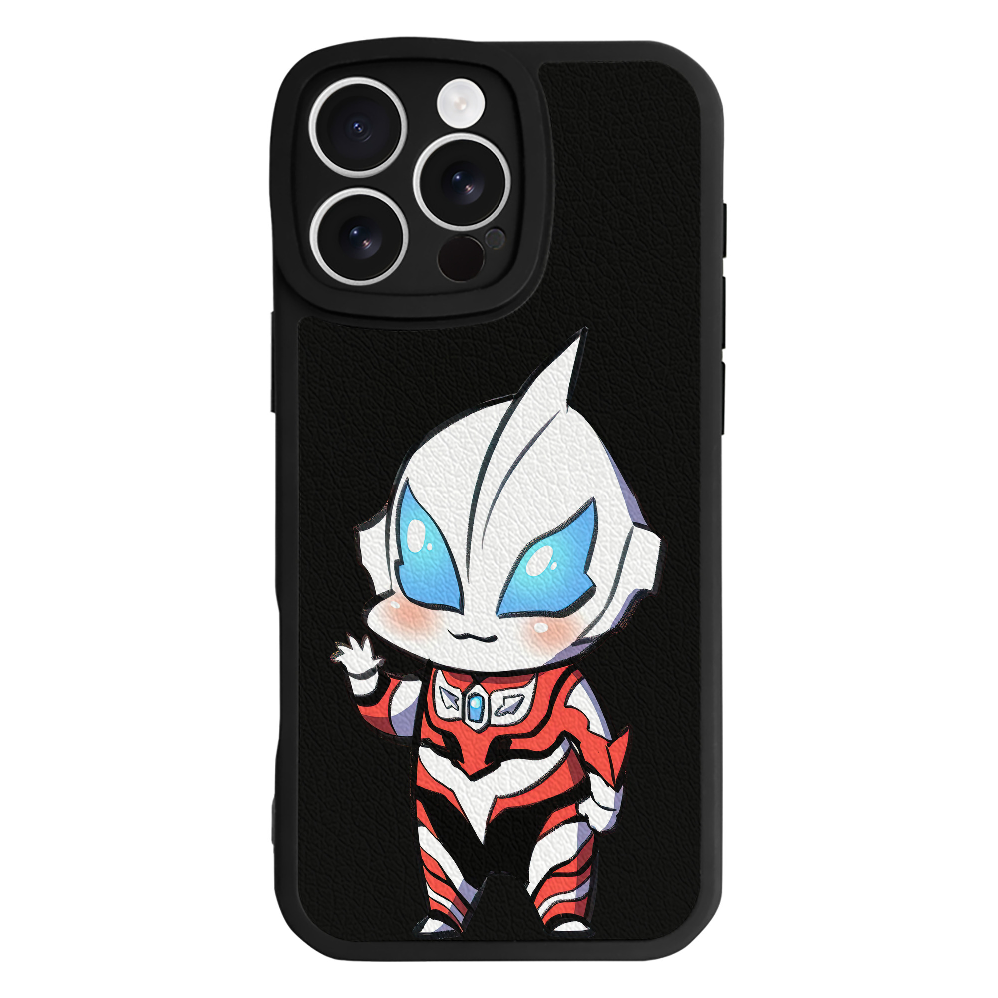 （画像用） ウルトラマン Ultraman 【iPhone 16シリーズ対応】シリコンスマホケース（レザー調） 材質：シリコン